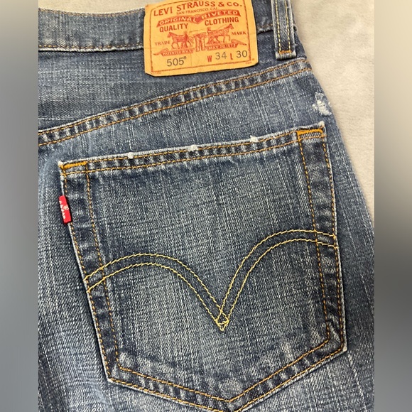 Levi’s Men’s 505 Jeans 34x30 - Picture 5 of 6